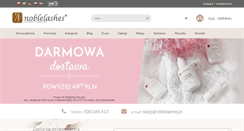 Desktop Screenshot of noblelashes.pl