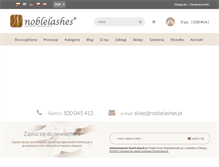 Tablet Screenshot of noblelashes.pl